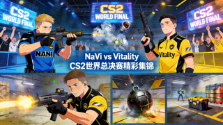 NaVi战队对阵Vitality战队CS2世界总决赛精彩集锦